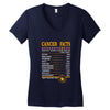 Cancer Facts Zodiac Women's V-Neck T-Shirt