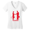 handshake Women's V-Neck T-Shirt