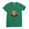 button masher Ladies Fitted T-Shirt
