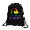 Totally Straight Lgbt Unicorn Drawstring Bags