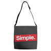 simple red Adjustable Strap Totes