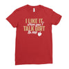 talk dirt to me Ladies Fitted T-Shirt