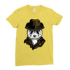 panda rorschach Ladies Fitted T-Shirt