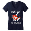 one day i'll be great Women's V-Neck T-Shirt