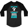 god found autism dad 3/4 Sleeve Shirt