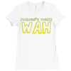Wah (Waluigi's Voice) Ladies Fitted T-Shirt