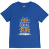 All Men Are Created Equal But Only The Best Are Born In September V-Neck Tee