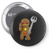 sad gingerbread Pin-back button