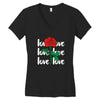 Love Rose Women's V-Neck T-Shirt