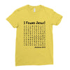i Found Jesus Ladies Fitted T-Shirt