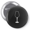 glasses wine Pin-back button