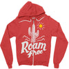 roam free Zipper Hoodie
