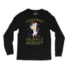 Unicorns are born in August Long Sleeve Shirts