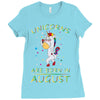 Unicorns are born in August Ladies Fitted T-Shirt
