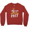kings are born in 1977 Crewneck Sweatshirt