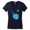 i heart science Women's V-Neck T-Shirt
