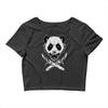 black metal panda Crop Top