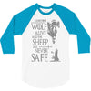 thrones wolf 3/4 Sleeve Shirt