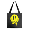 melting acid smiley face Tote Bags