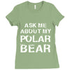 ask me about my polar bear Ladies Fitted T-Shirt