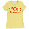 man woman geek Ladies Fitted T-Shirt