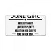 Smartass June Girl License Plate