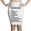 rules for dating my daughter shirt t shirt perfect father's gift Pencil Skirts
