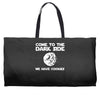 come to the dark side we have cookies Weekender Totes