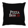 pizza and beer '16 Throw Pillow