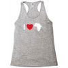 i love africa Racerback Tank
