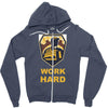 work hard Zipper Hoodie