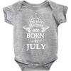 the best teachers are born in july Baby Bodysuit