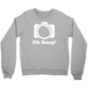 oh snap camera Crewneck Sweatshirt