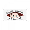 May Peeking Out Baby Boy License Plate