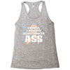 Careful I Already Kicked Cancer Ass Racerback Tank