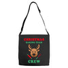 christmas baking team crew rudolph Adjustable Strap Totes
