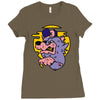 loup de cartoon Ladies Fitted T-Shirt