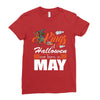 Halloween Kings Are Born In May Ladies Fitted T-Shirt