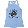 love tube mice Racerback Tank