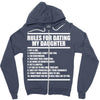 rules for dating my daughter Zipper Hoodie