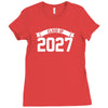 class of 2027 novelty high school elementary Ladies Fitted T-Shirt
