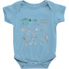 rayguns Baby Onesie