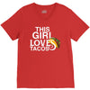 This Girl Loves Tacos V-Neck Tee
