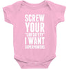 Screw Your Lab Safety I Want Superpowers Baby Onesie