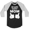 World' s Greatest Mom Looks Like 3/4 Sleeve Shirt