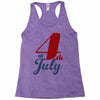 4th of july Racerback Tank