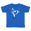 music heart rock baseball jersey Toddler T-shirt