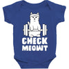 gym cat workout Baby Bodysuit