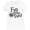 fun in the sun Ladies Fitted T-Shirt