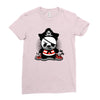 pirate panda Ladies Fitted T-Shirt